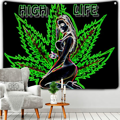 Psychedelic trippy weed xxx Schwarzlichtposter