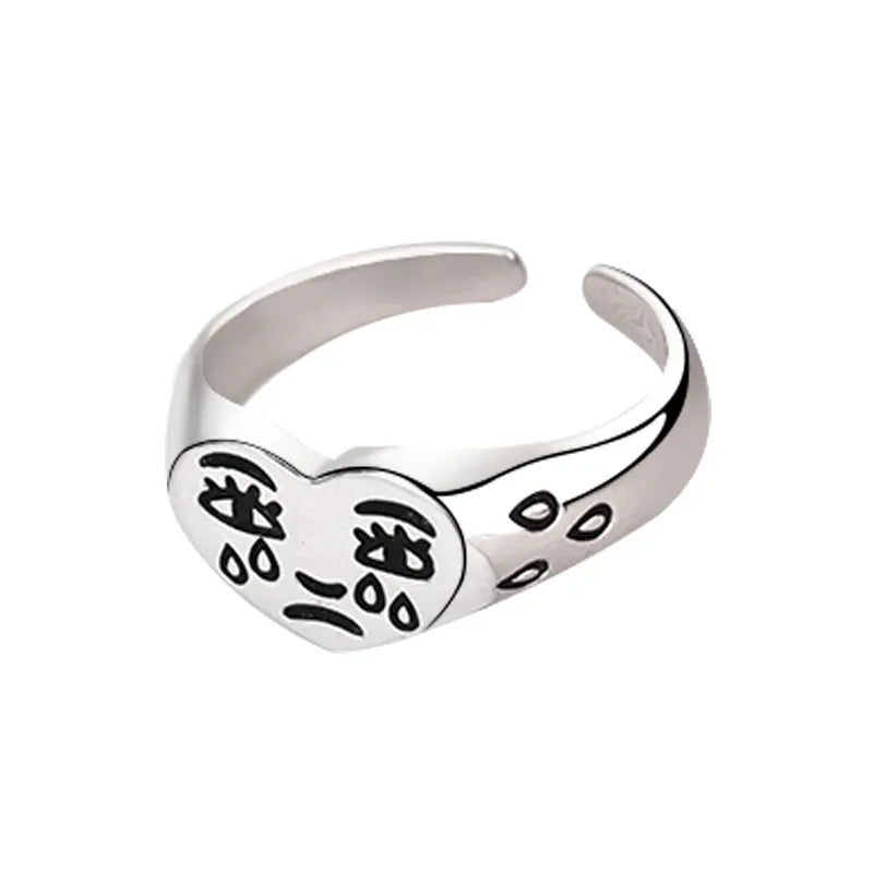 Retro Punk Ringe - Dämonenskelett Design