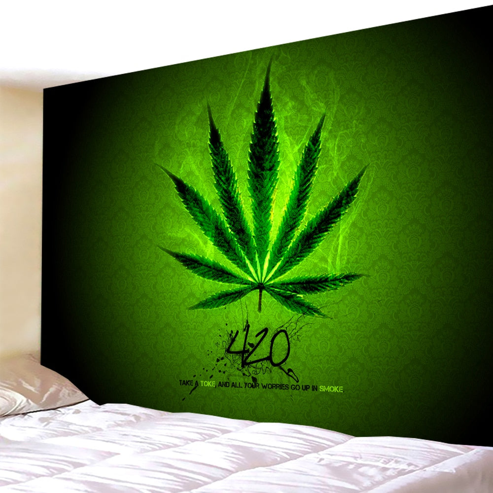 Psychedelic trippy weed xxx Schwarzlichtposter