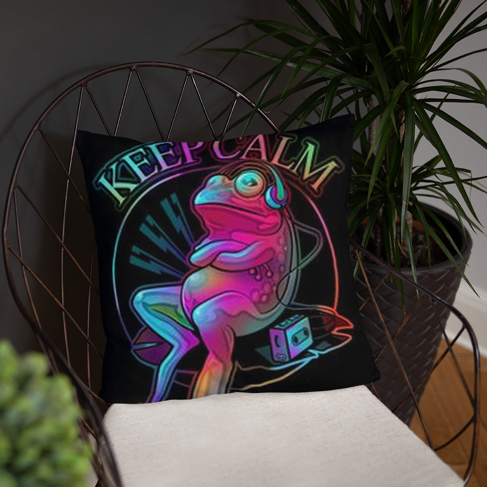 Keep Calm Frog - Kissen