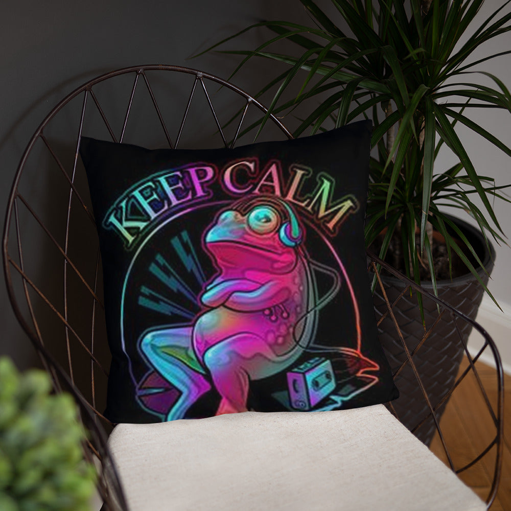 Keep Calm Frog - Kissen