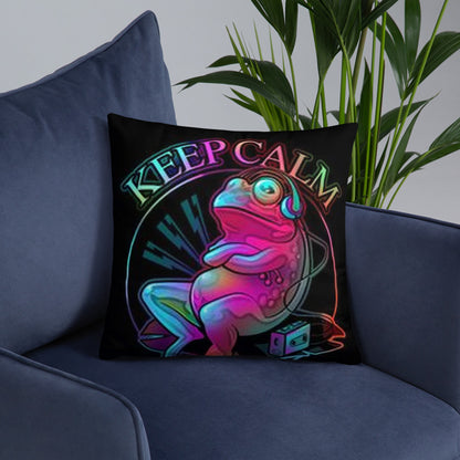 Keep Calm Frog - Kissen