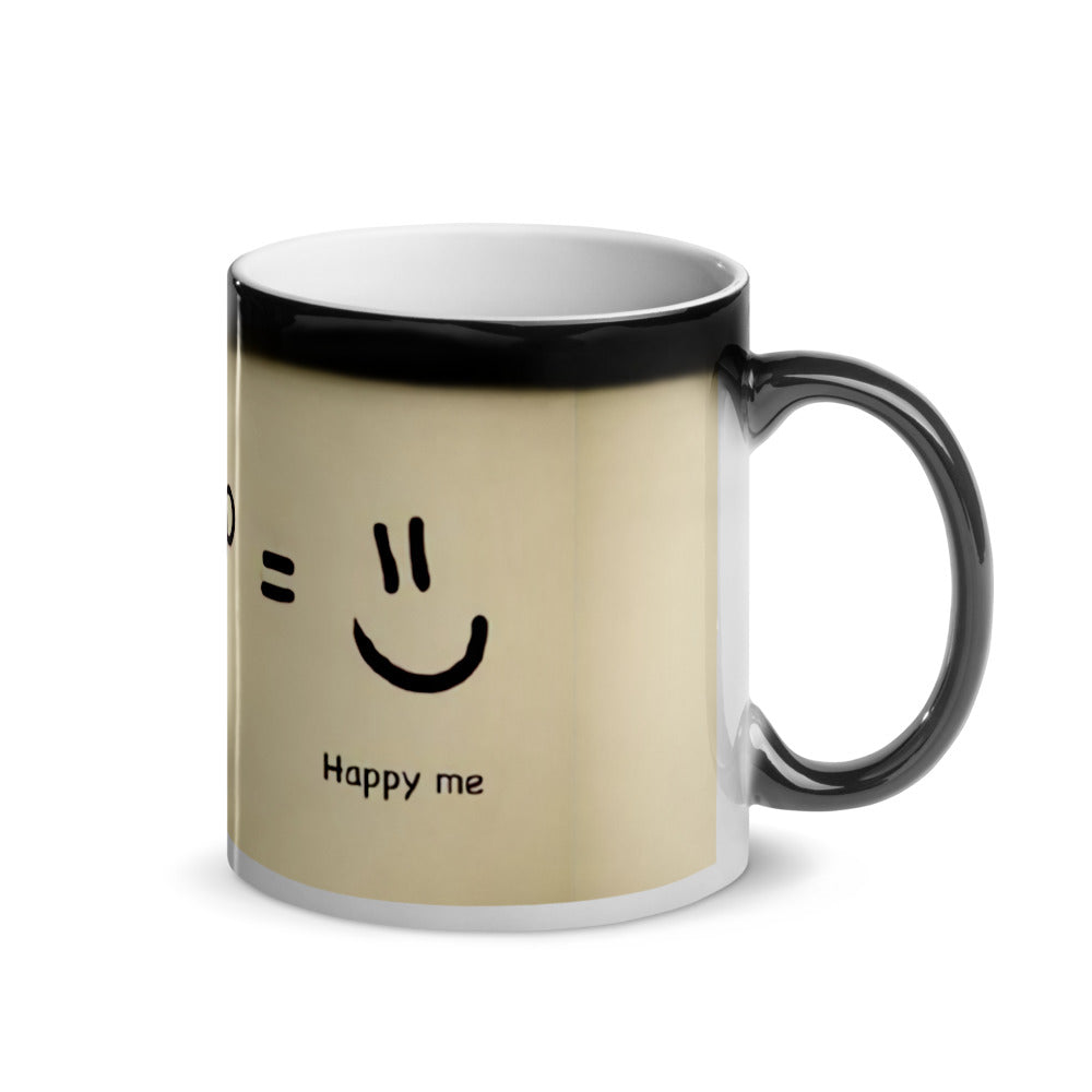 Coffee makes me happy - Zaubertasse Glänzend