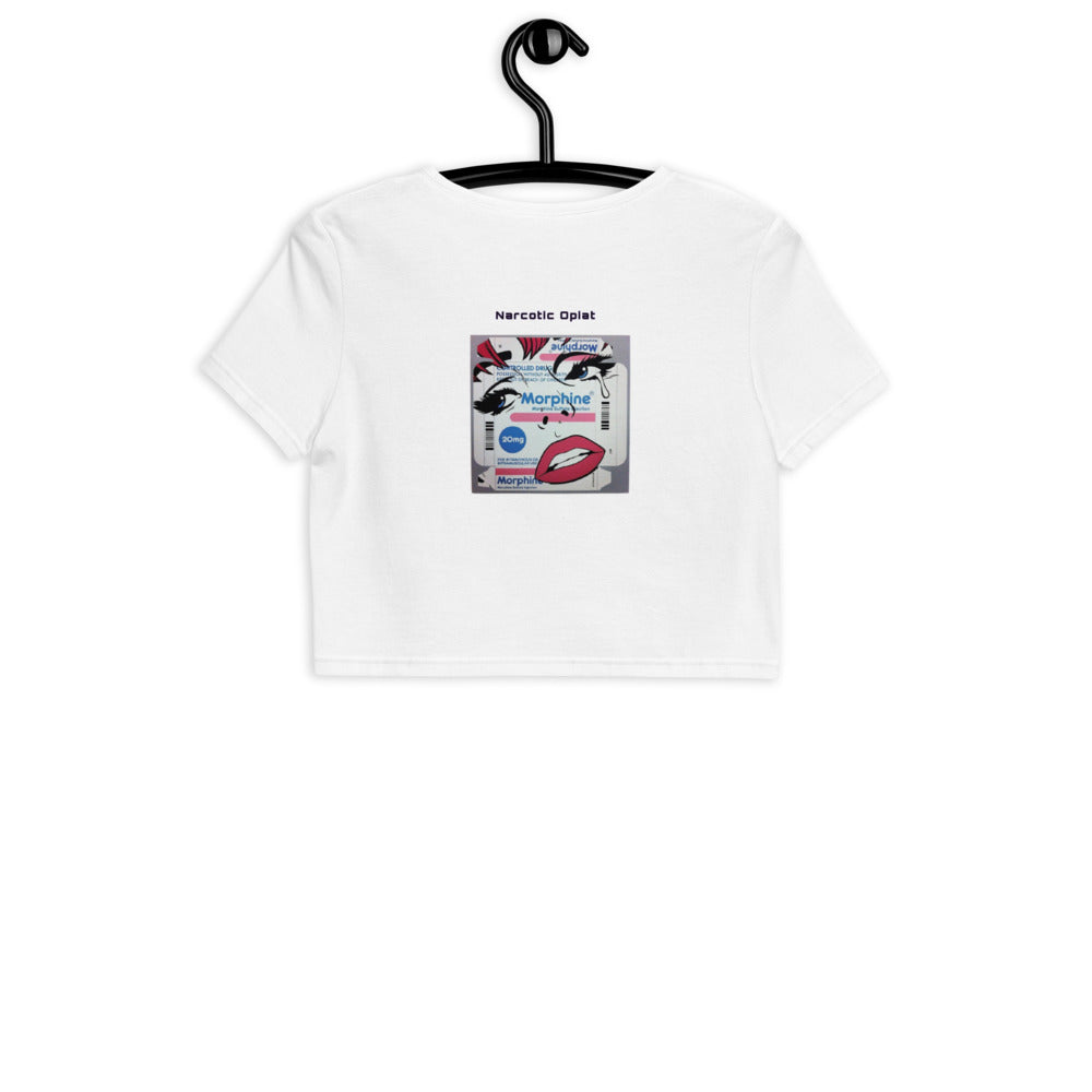 Morphin Narcotic Opiat Pop Art Bio-Crop-Top